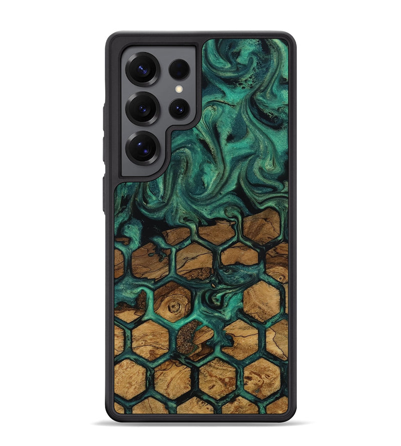 Galaxy S25 Ultra Wood Phone Case - Lolita (Ancient Olive, 818692)