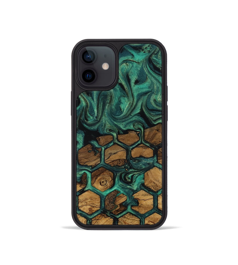 iPhone 12 mini Wood Phone Case - Lolita (Ancient Olive, 818692)
