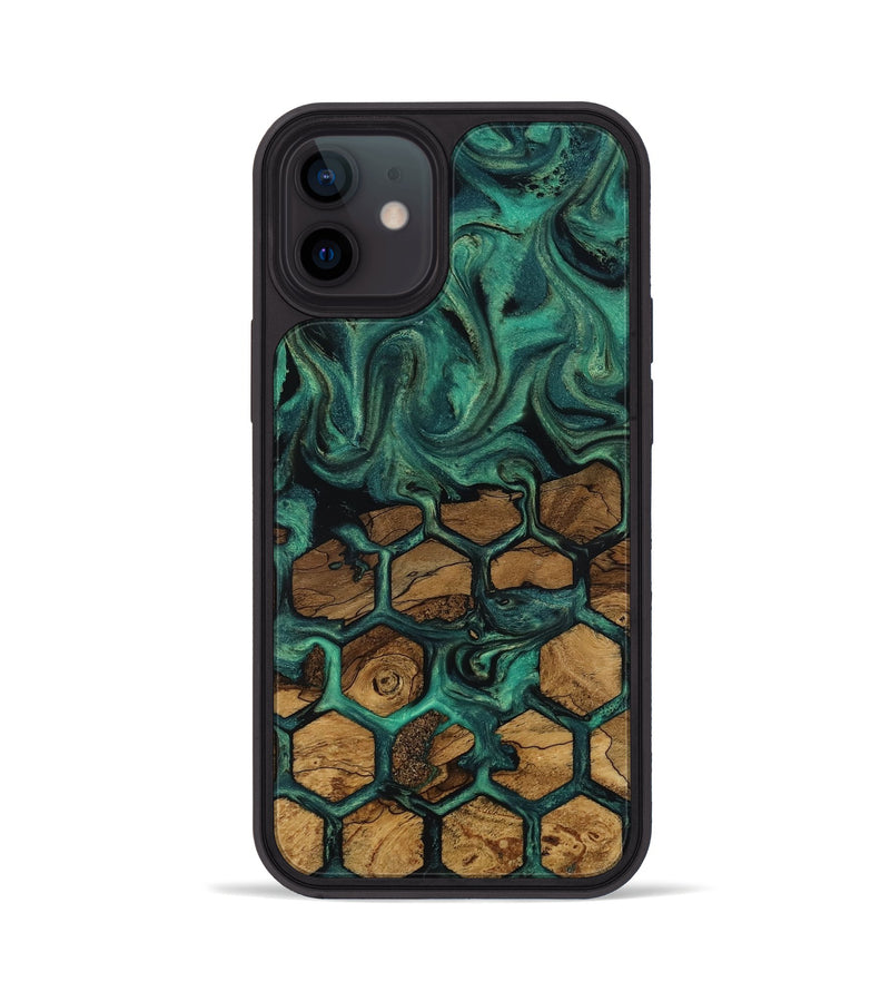 iPhone 12 Wood Phone Case - Lolita (Ancient Olive, 818692)