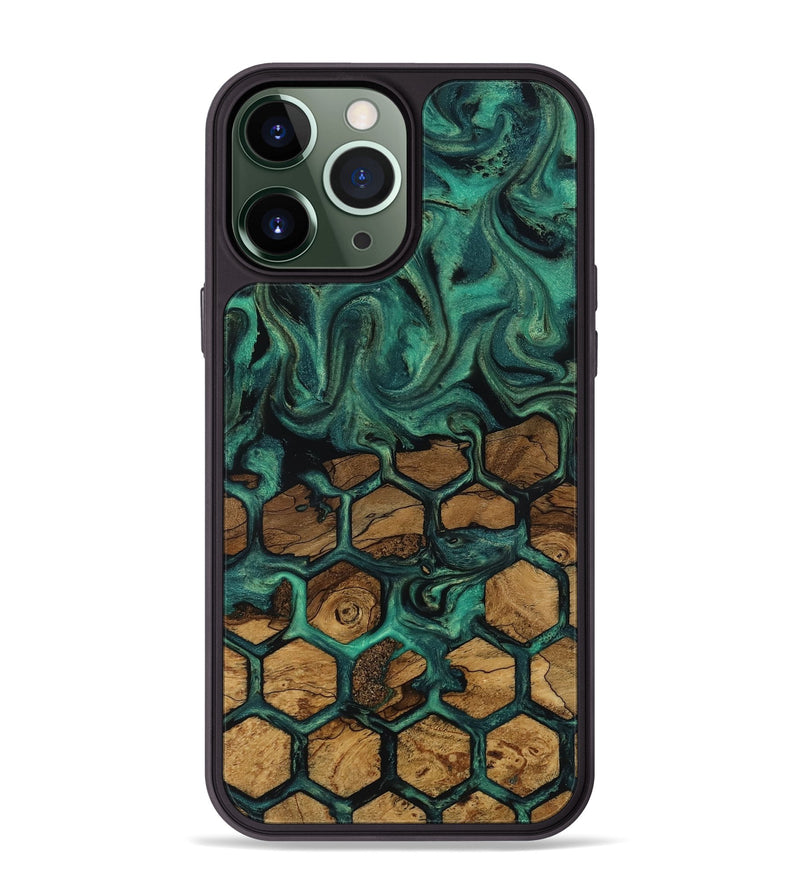 iPhone 13 Pro Max Wood Phone Case - Lolita (Ancient Olive, 818692)