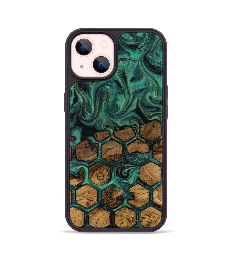 iPhone 14 Wood Phone Case - Lolita (Ancient Olive, 818692)