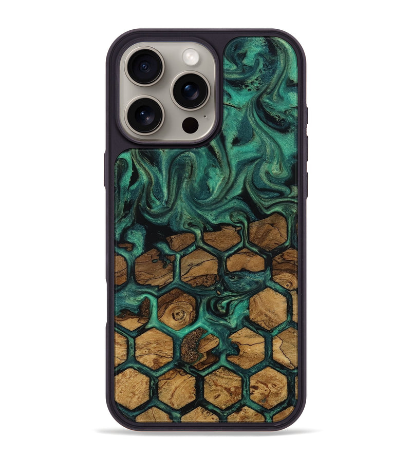 iPhone 16 Pro Max Wood Phone Case - Lolita (Ancient Olive, 818692)
