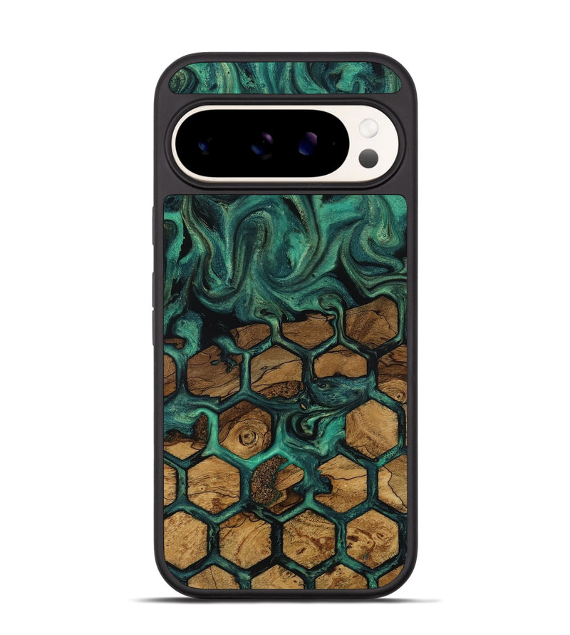 Pixel 9 Pro Wood Phone Case - Lolita (Ancient Olive, 818692)
