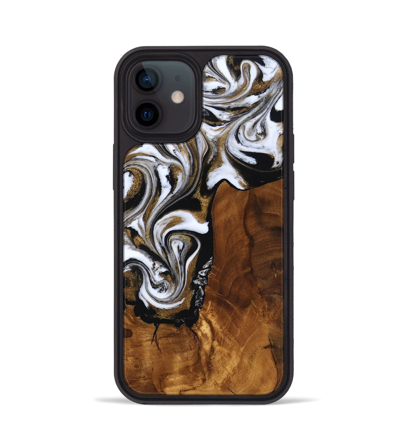 iPhone 12 Wood Phone Case - Aila (Ancient Olive, 818696)