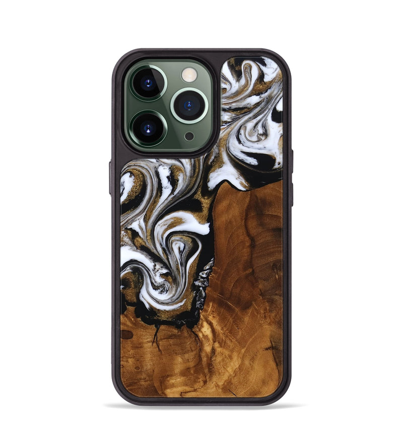 iPhone 13 Pro Wood Phone Case - Aila (Ancient Olive, 818696)