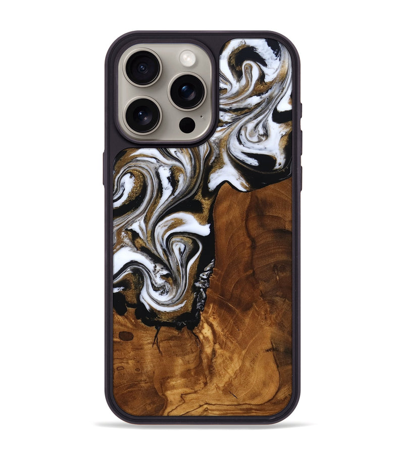 iPhone 15 Pro Max Wood Phone Case - Aila (Ancient Olive, 818696)