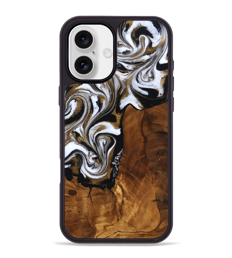 iPhone 16 Plus Wood Phone Case - Aila (Ancient Olive, 818696)