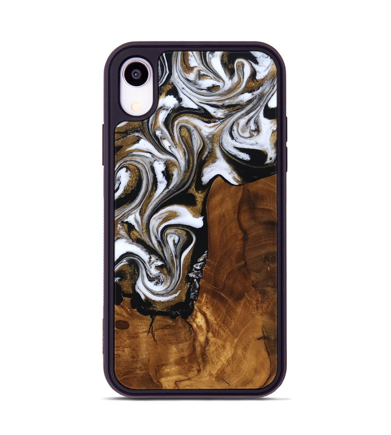 iPhone Xr Wood Phone Case - Aila (Ancient Olive, 818696)