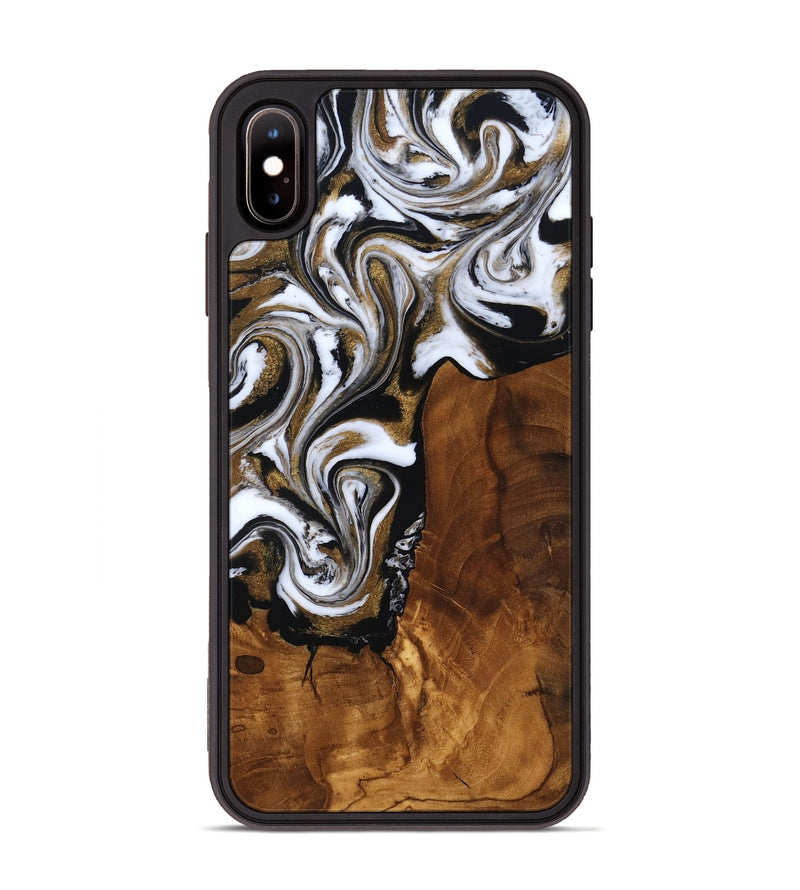 iPhone Xs Max Wood Phone Case - Aila (Ancient Olive, 818696)