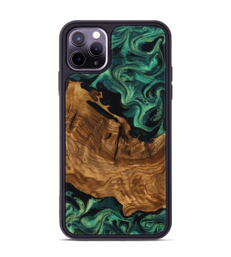 iPhone 11 Pro Max Wood Phone Case - Rosario (Ancient Olive, 818697)