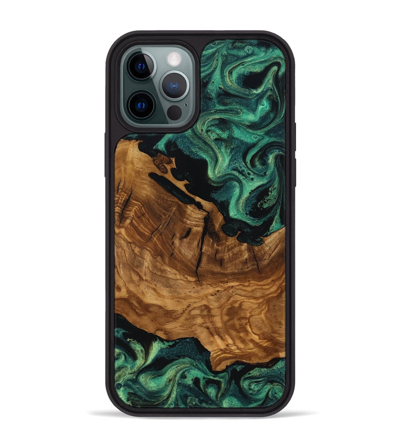 iPhone 12 Pro Max Wood Phone Case - Rosario (Ancient Olive, 818697)