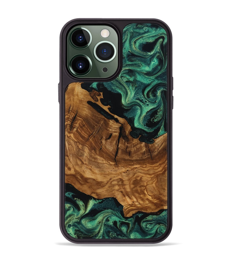 iPhone 13 Pro Max Wood Phone Case - Rosario (Ancient Olive, 818697)