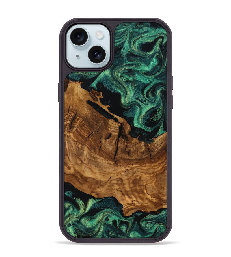 iPhone 15 Plus Wood Phone Case - Rosario (Ancient Olive, 818697)