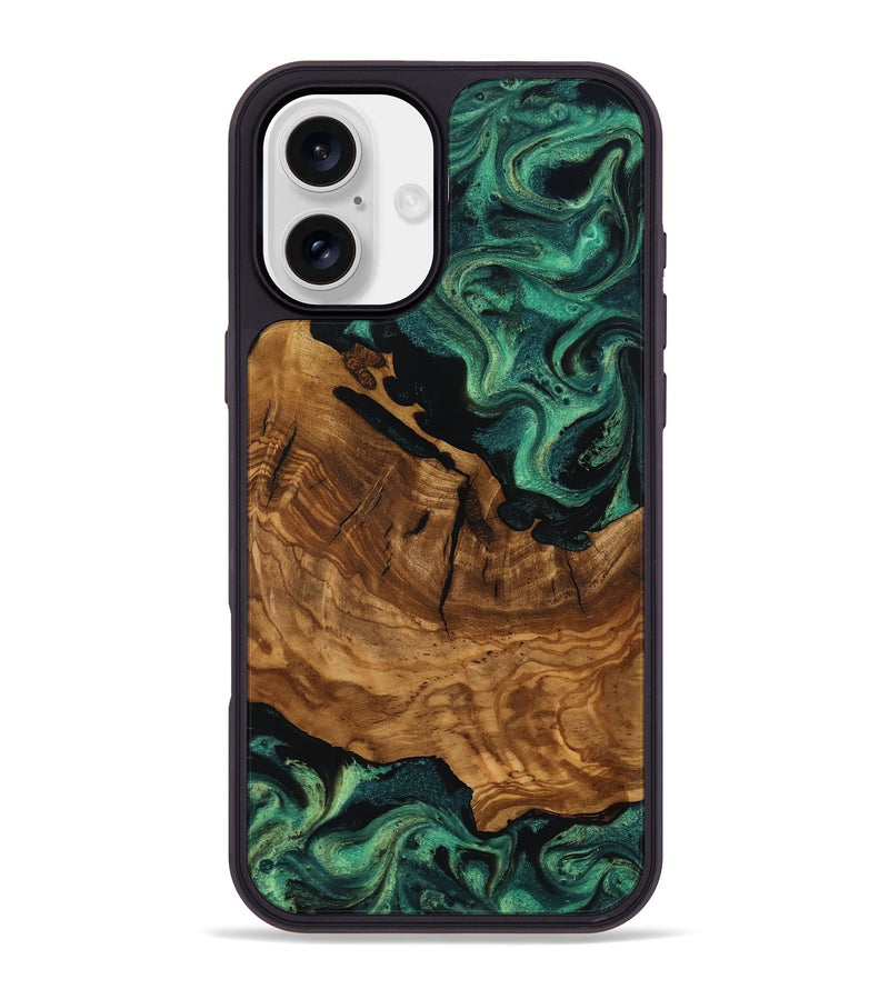 iPhone 16 Plus Wood Phone Case - Rosario (Ancient Olive, 818697)