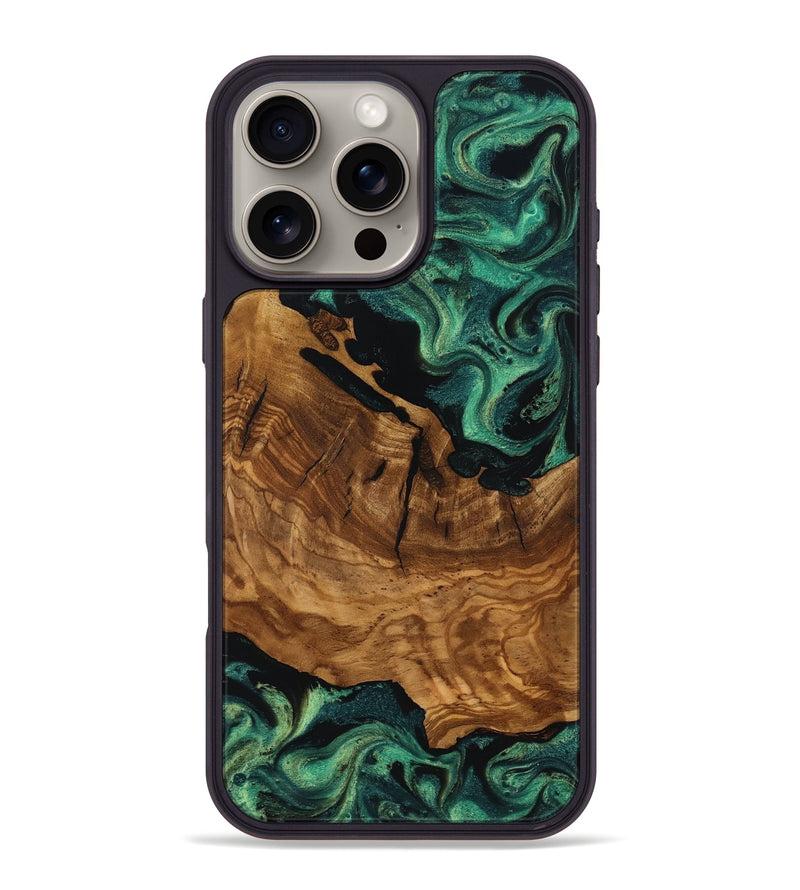 iPhone 16 Pro Max Wood Phone Case - Rosario (Ancient Olive, 818697)