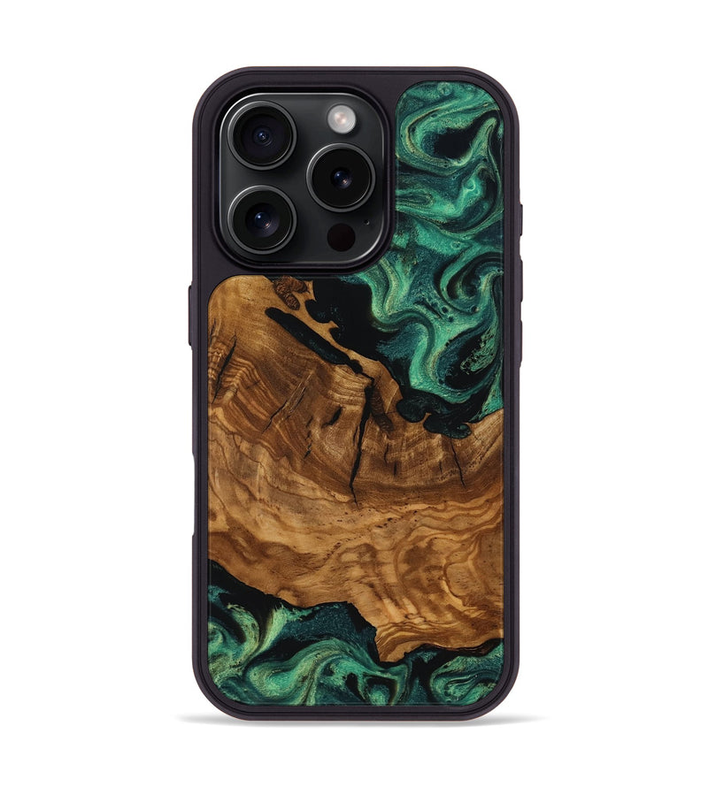 iPhone 16 Pro Wood Phone Case - Rosario (Ancient Olive, 818697)