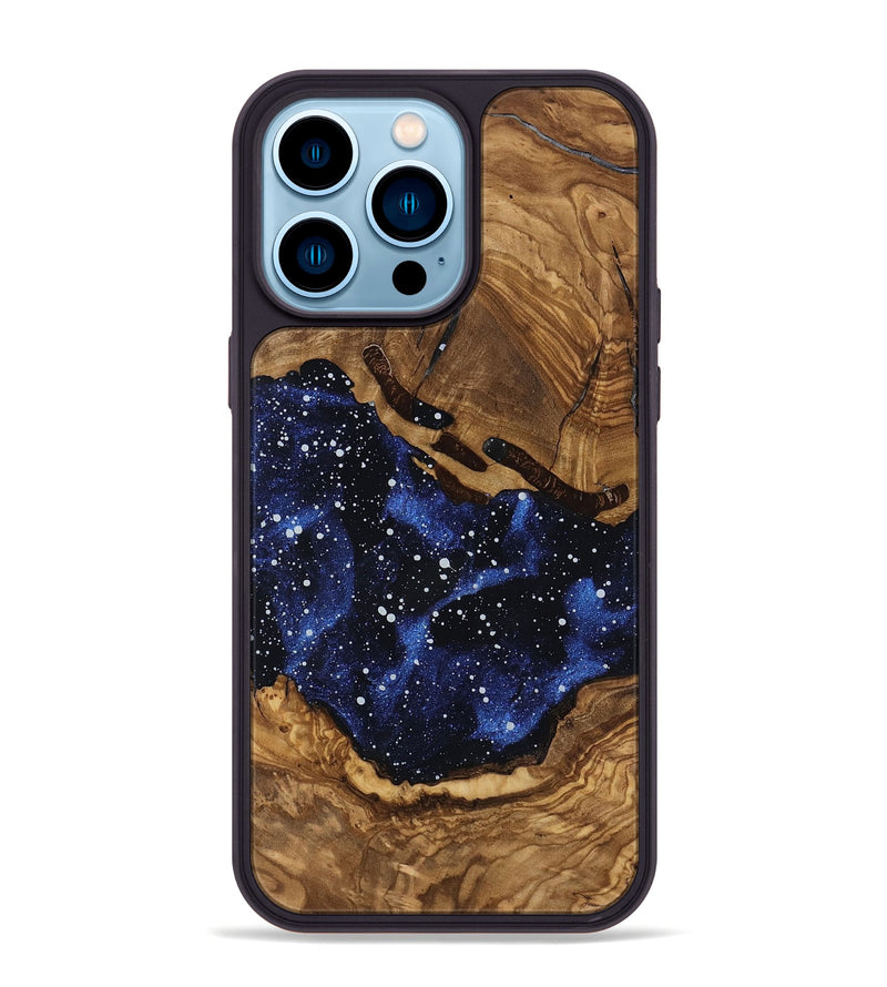 iPhone 14 Pro Max Wood Phone Case - Saint (Ancient Olive, 818698)