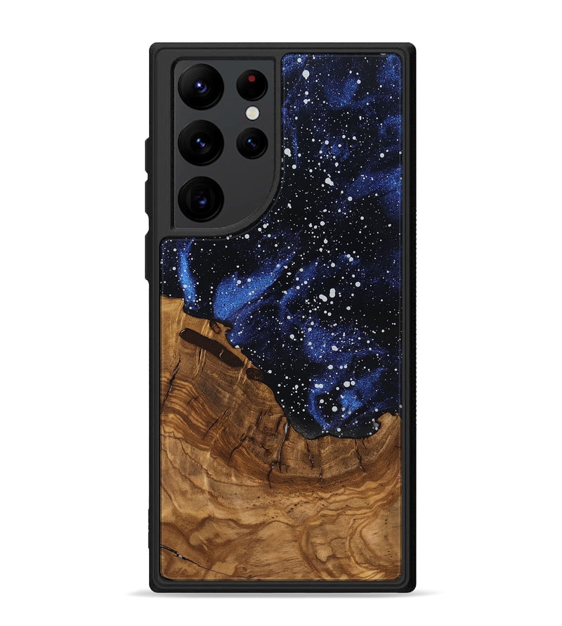 Galaxy S22 Ultra Wood Phone Case - Amber (Ancient Olive, 818699)