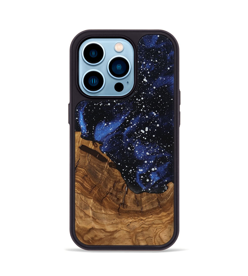 iPhone 14 Pro Wood Phone Case - Amber (Ancient Olive, 818699)