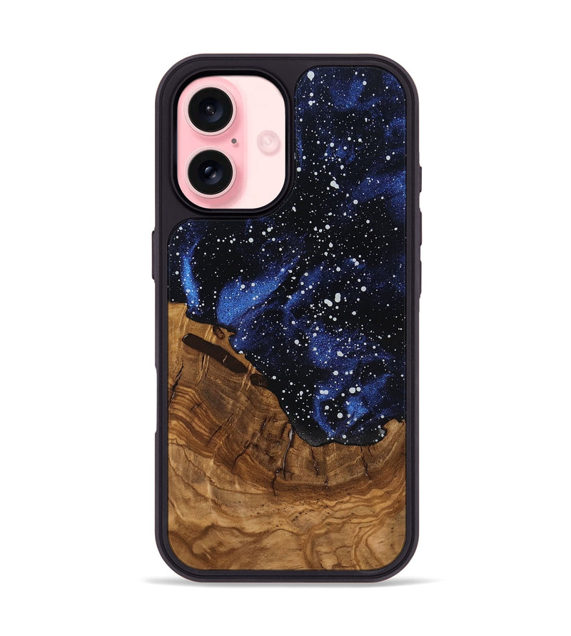 iPhone 16 Wood Phone Case - Amber (Ancient Olive, 818699)