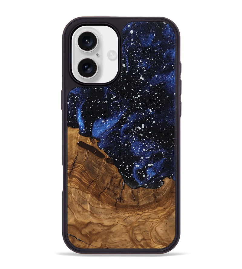 iPhone 16 Plus Wood Phone Case - Amber (Ancient Olive, 818699)