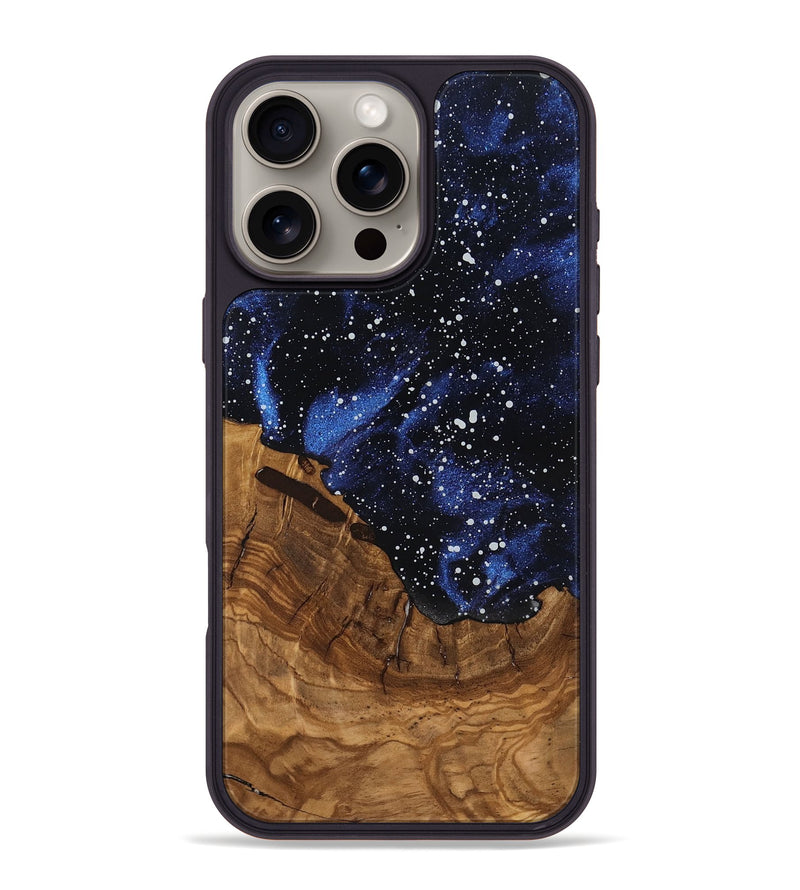 iPhone 16 Pro Max Wood Phone Case - Amber (Ancient Olive, 818699)