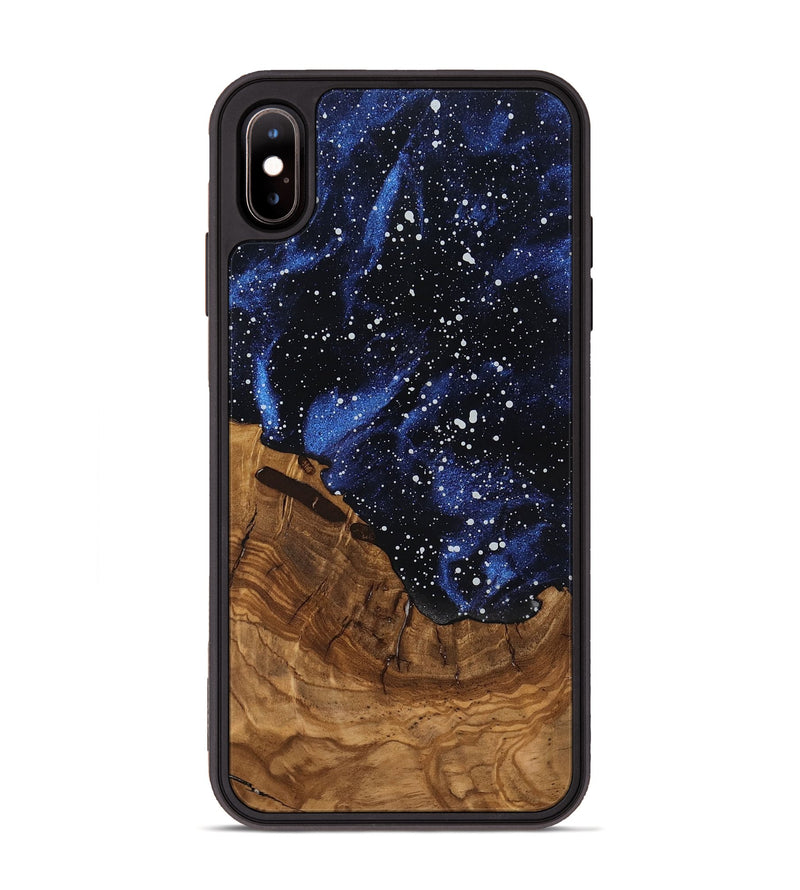 iPhone Xs Max Wood Phone Case - Amber (Ancient Olive, 818699)