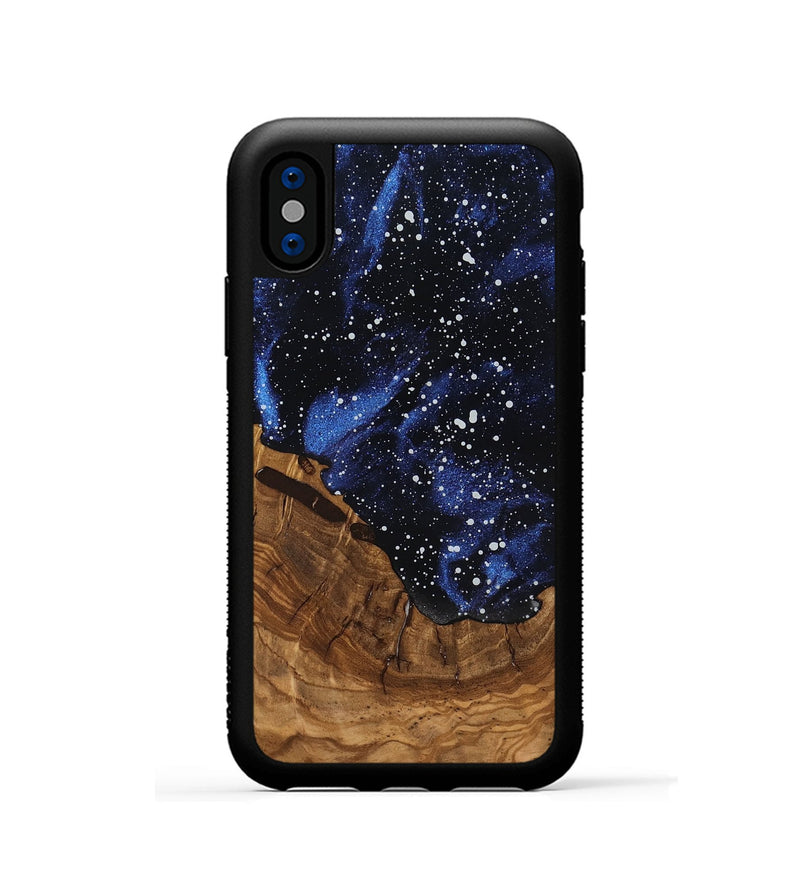 iPhone Xs Wood Phone Case - Amber (Ancient Olive, 818699)