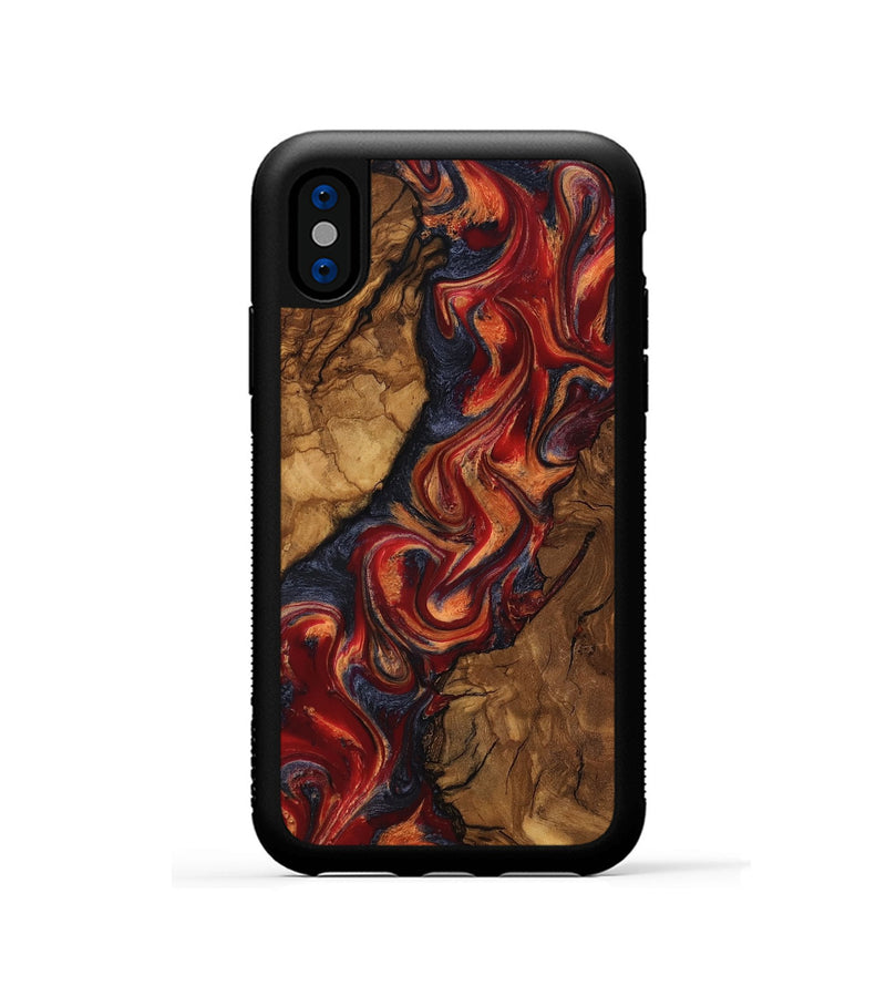 iPhone Xs Wood Phone Case - Rhea (Ancient Olive, 818700)