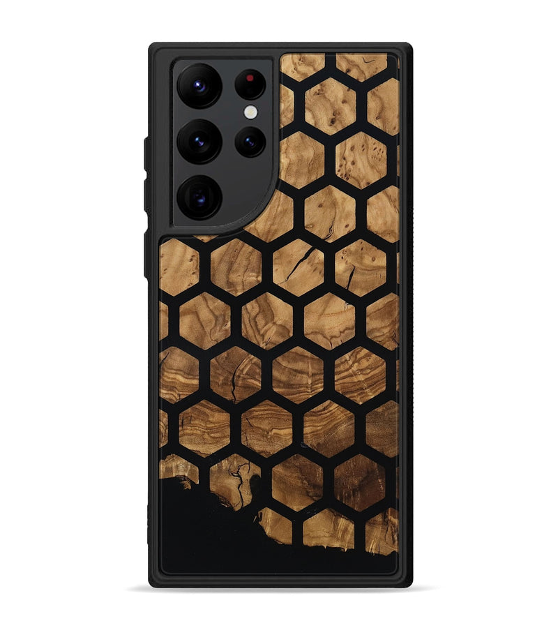 Galaxy S22 Ultra Wood Phone Case - Violet (Ancient Olive, 818702)