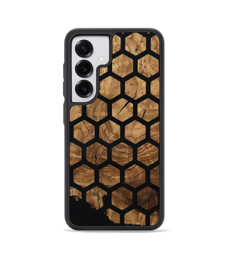 Galaxy S25 Wood Phone Case - Violet (Ancient Olive, 818702)