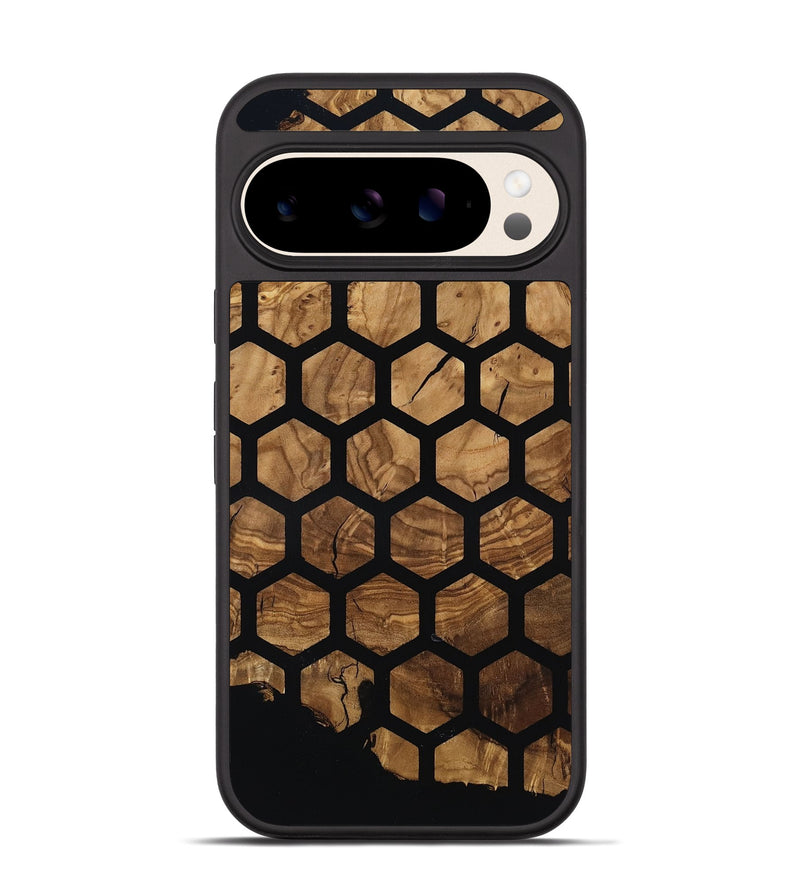 Pixel 10 Wood Phone Case - Violet (Ancient Olive, 818702)