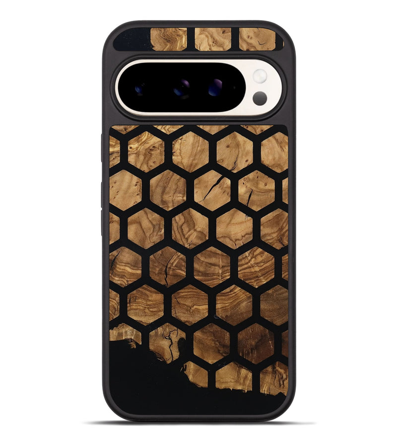 Pixel 9 Pro XL Wood Phone Case - Violet (Ancient Olive, 818702)