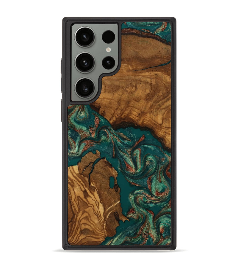 Galaxy S23 Ultra Wood Phone Case - Katlyn (Ancient Olive, 818705)