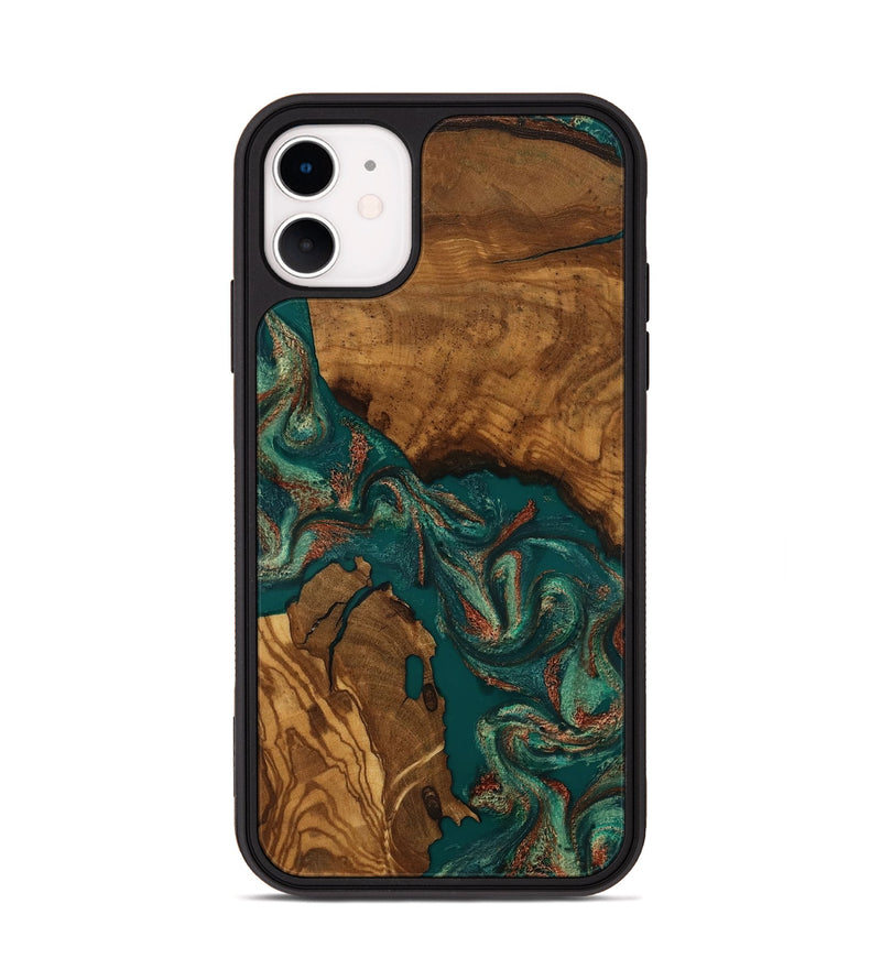 iPhone 11 Wood Phone Case - Katlyn (Ancient Olive, 818705)