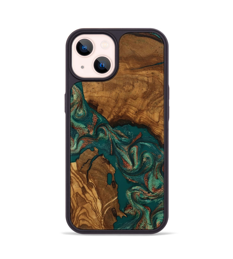 iPhone 14 Wood Phone Case - Katlyn (Ancient Olive, 818705)