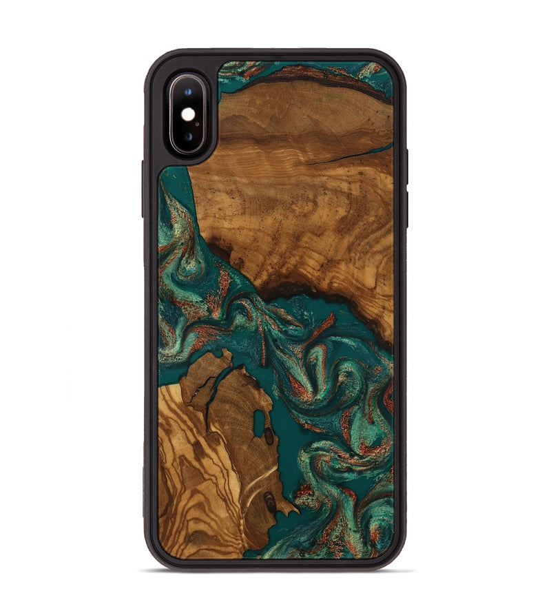 iPhone Xs Max Wood Phone Case - Katlyn (Ancient Olive, 818705)