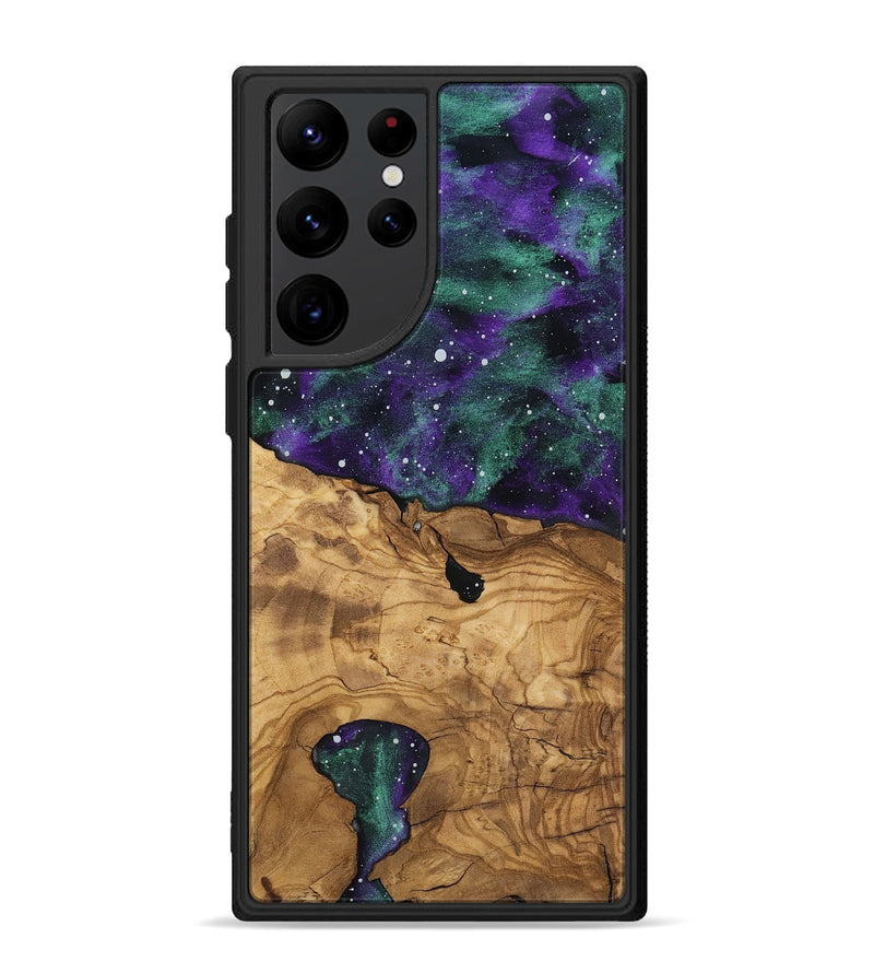 Galaxy S22 Ultra Wood Phone Case - Lorene (Ancient Olive, 818707)