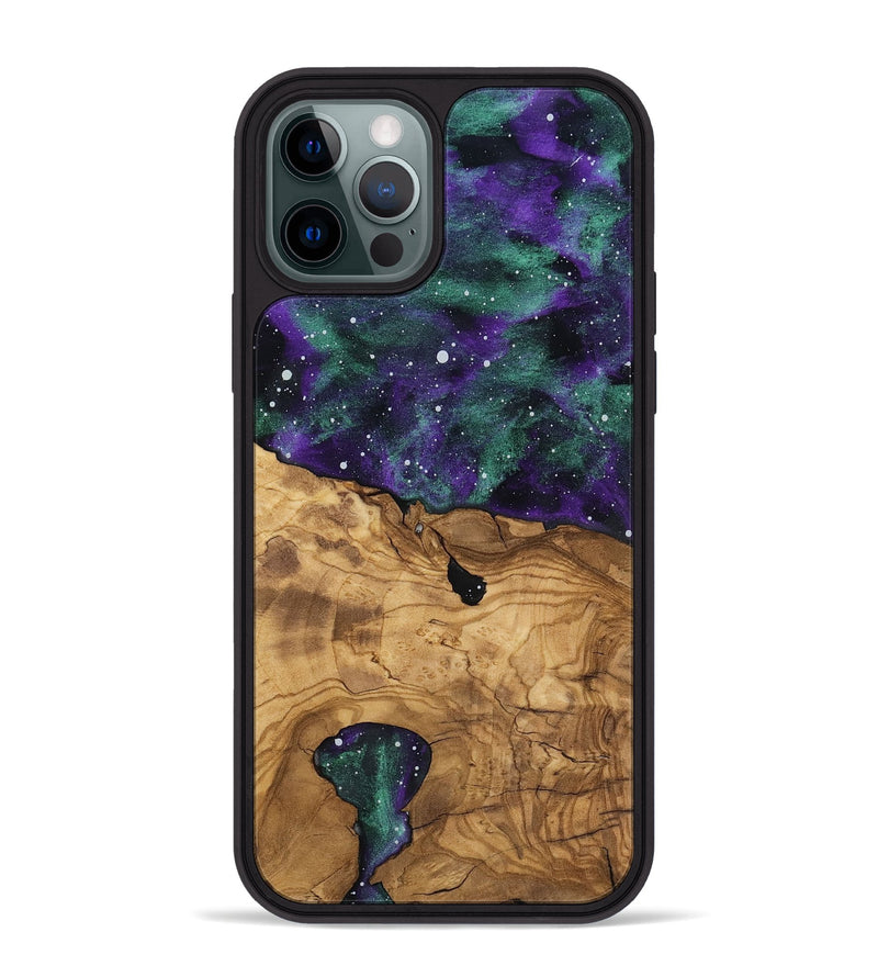 iPhone 12 Pro Max Wood Phone Case - Lorene (Ancient Olive, 818707)