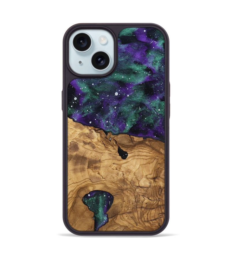 iPhone 15 Wood Phone Case - Lorene (Ancient Olive, 818707)
