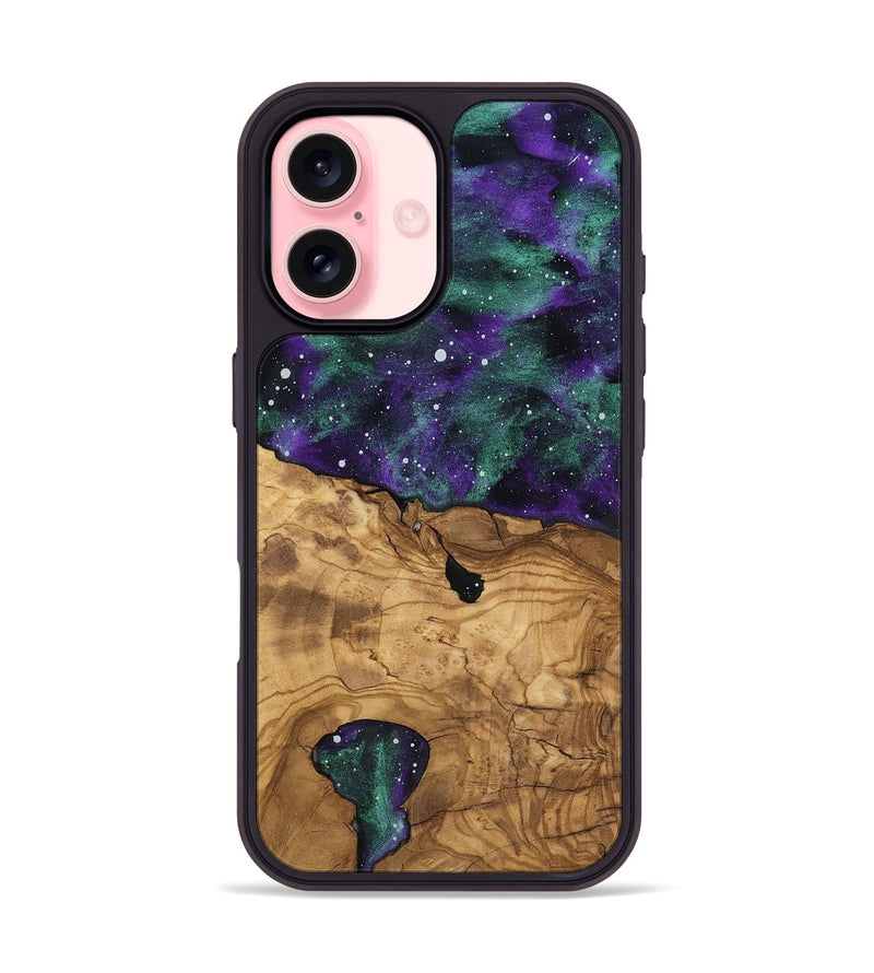 iPhone 16 Wood Phone Case - Lorene (Ancient Olive, 818707)