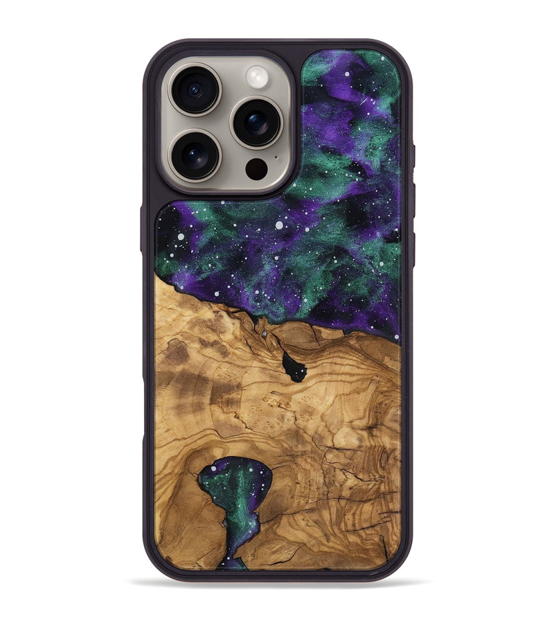 iPhone 16 Pro Max Wood Phone Case - Lorene (Ancient Olive, 818707)