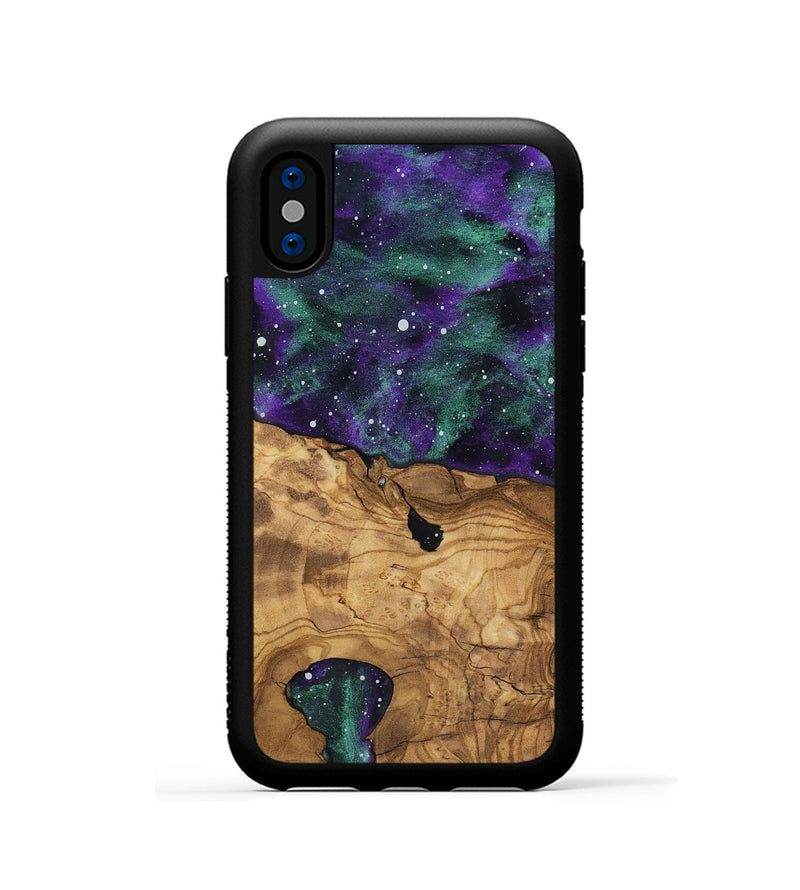 iPhone Xs Wood Phone Case - Lorene (Ancient Olive, 818707)