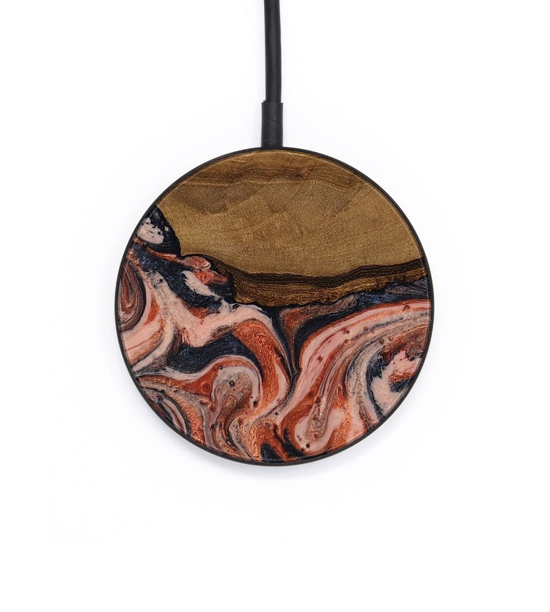 Circle Wood Wireless Charger - Jasen (Ancient Olive, 818708)