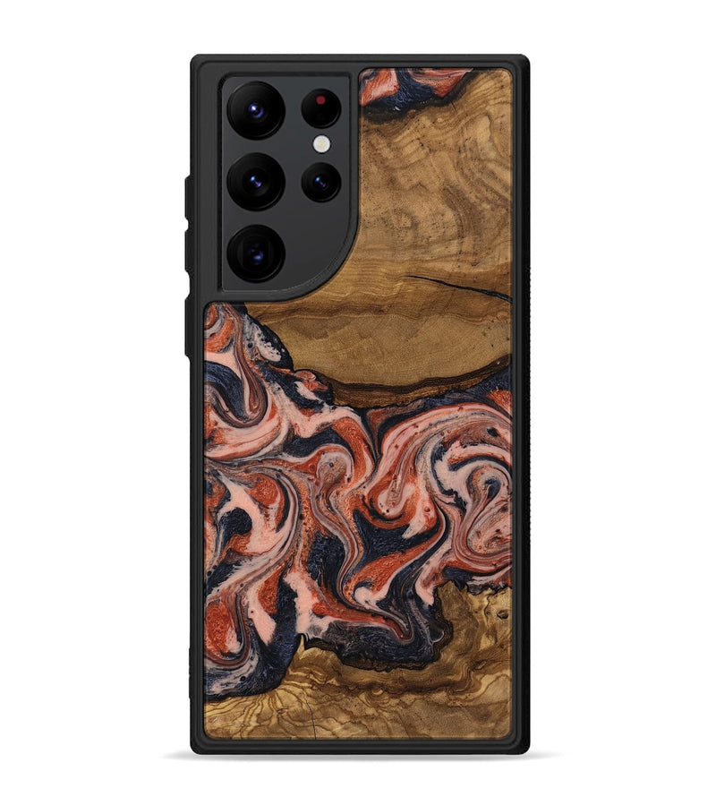 Galaxy S22 Ultra Wood Phone Case - Jasen (Ancient Olive, 818708)