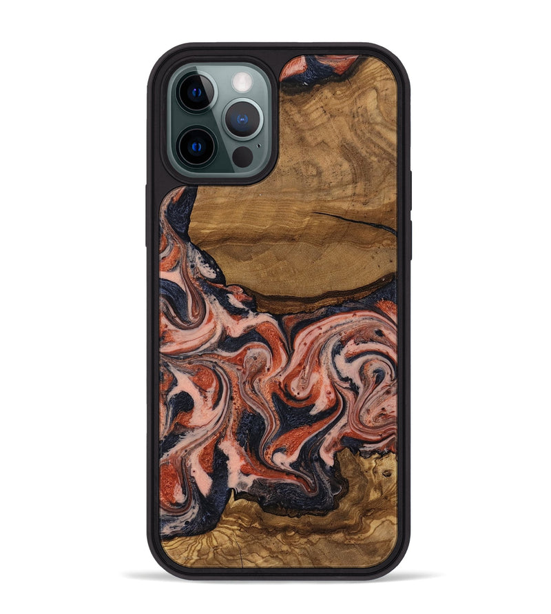 iPhone 12 Pro Max Wood Phone Case - Jasen (Ancient Olive, 818708)