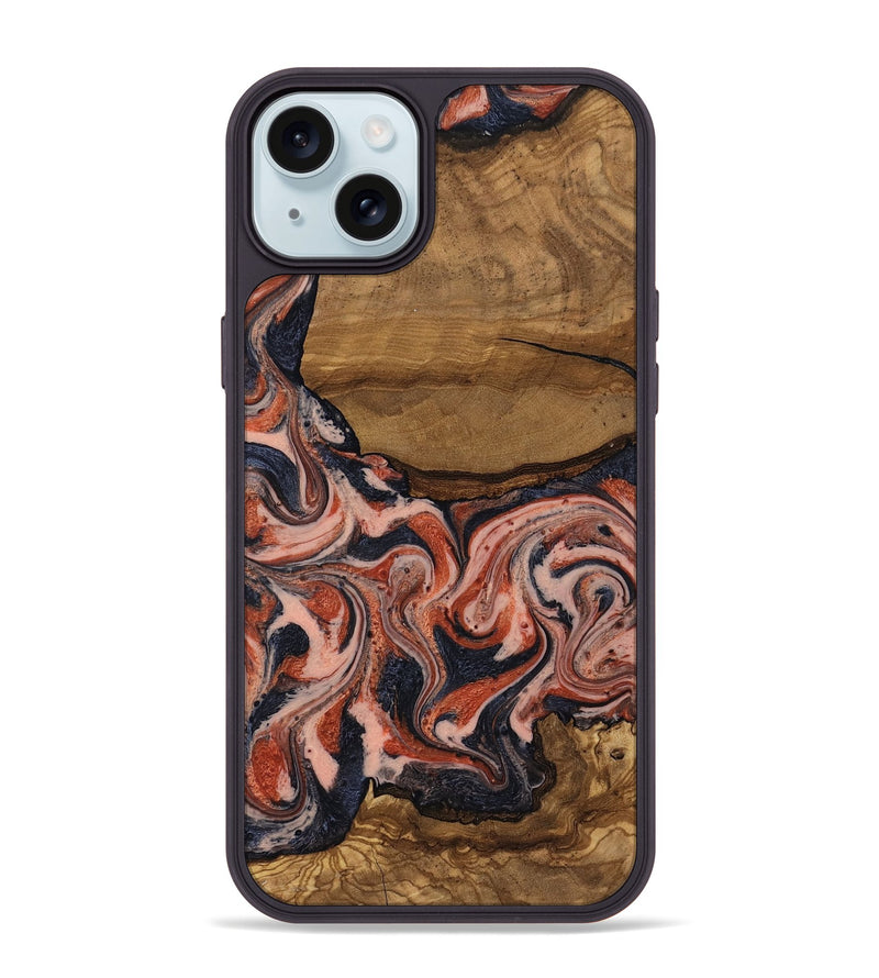 iPhone 15 Plus Wood Phone Case - Jasen (Ancient Olive, 818708)