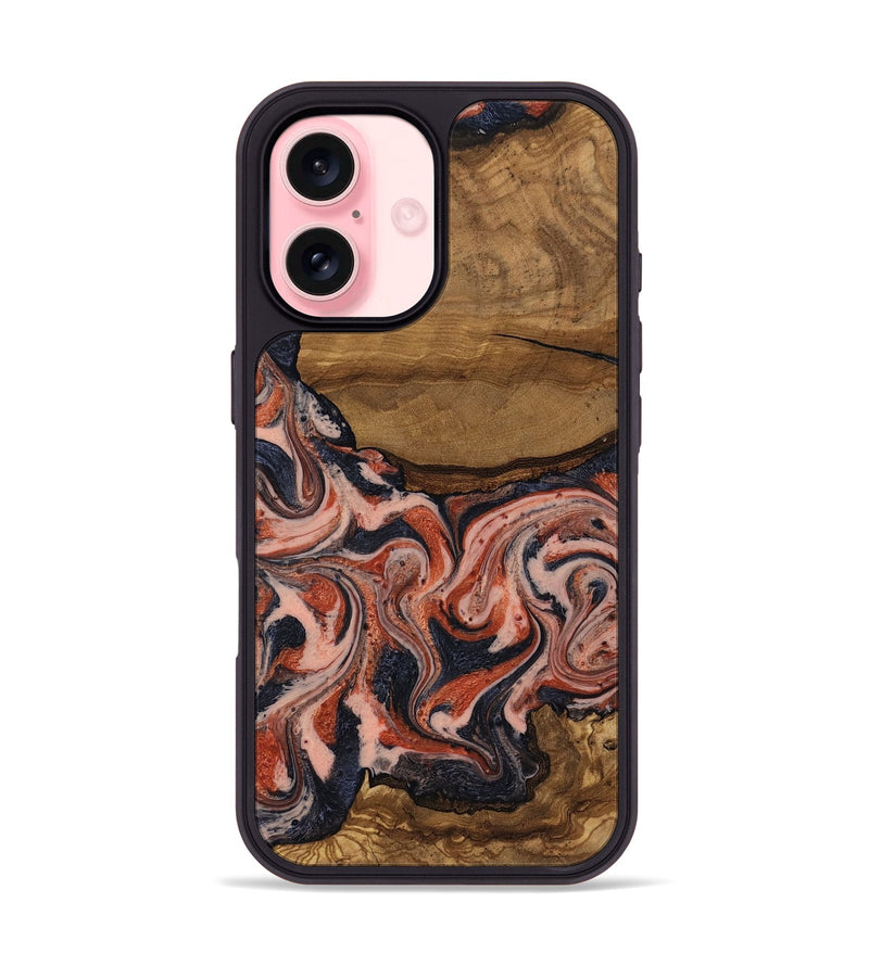 iPhone 16 Wood Phone Case - Jasen (Ancient Olive, 818708)