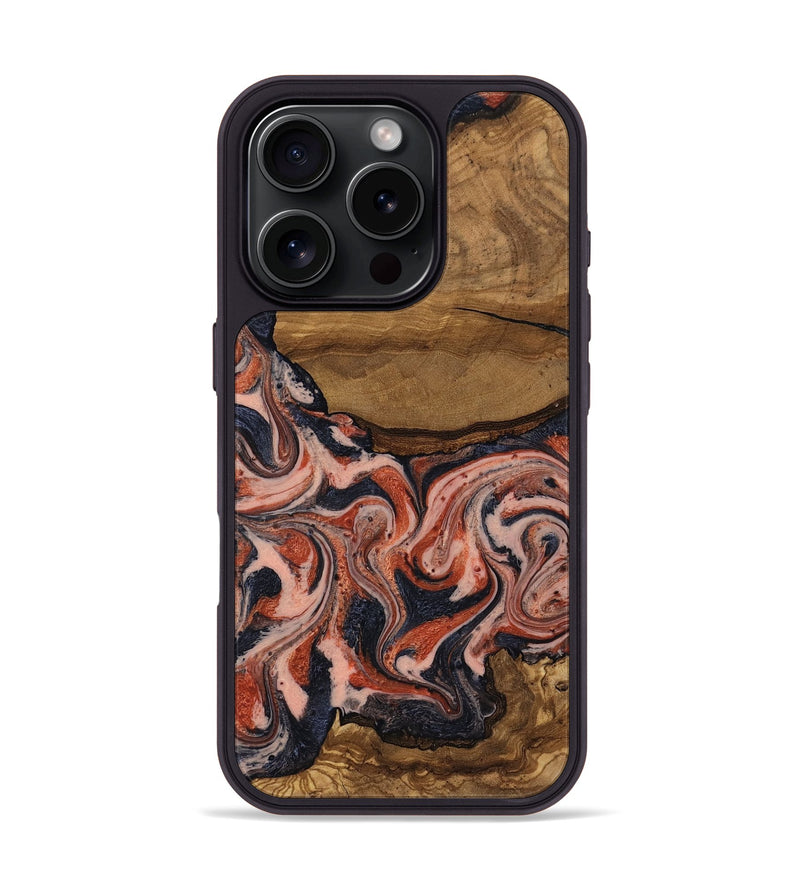 iPhone 16 Pro Wood Phone Case - Jasen (Ancient Olive, 818708)