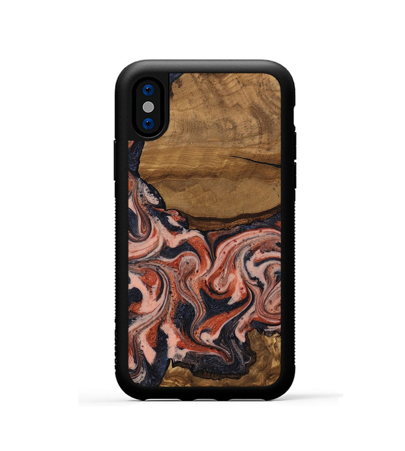 iPhone Xs Wood Phone Case - Jasen (Ancient Olive, 818708)